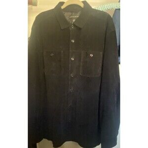 Croft and Barrow Leather Light Jacket Heavy Shirt LT Button up